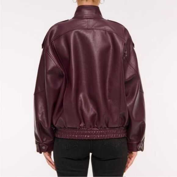 NWT Abercrombie & Fitch Relaxed Mockneck Bomber Jacket-XS - Picture 3 of 6